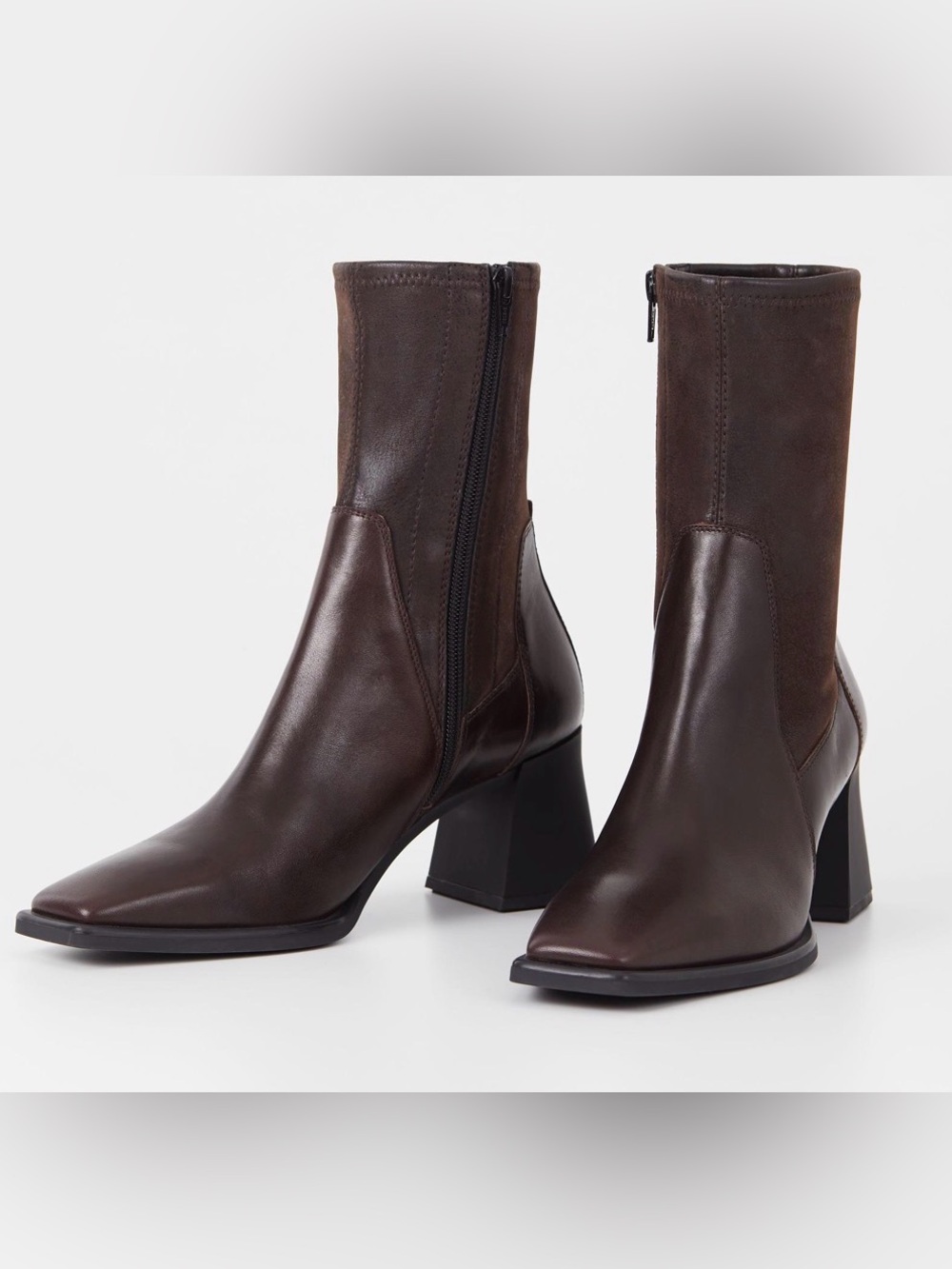 Vagabond HEDDA BROWN LEATHER ANKLE BOOTS  US 8 $210